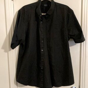 Black dress shirt with front pocket